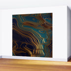 Peacock Ocean Wall Mural Gallery Image 2