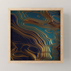 Peacock Ocean Mini Art Print Gallery Image 1