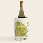 simple living costa rica pura vida // retro surf art by surfy birdy Wine Chiller Gallery Image 1