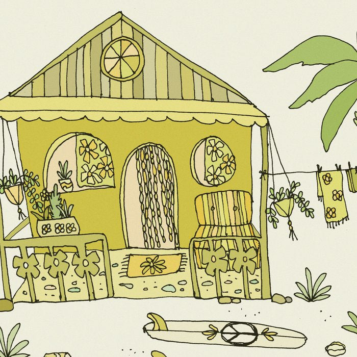 simple living costa rica pura vida // retro surf art by surfy birdy Coffee Mug Gallery Image 2