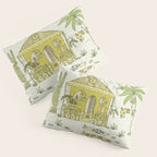 simple living costa rica pura vida // retro surf art by surfy birdy Pillow Sham Gallery Image 3