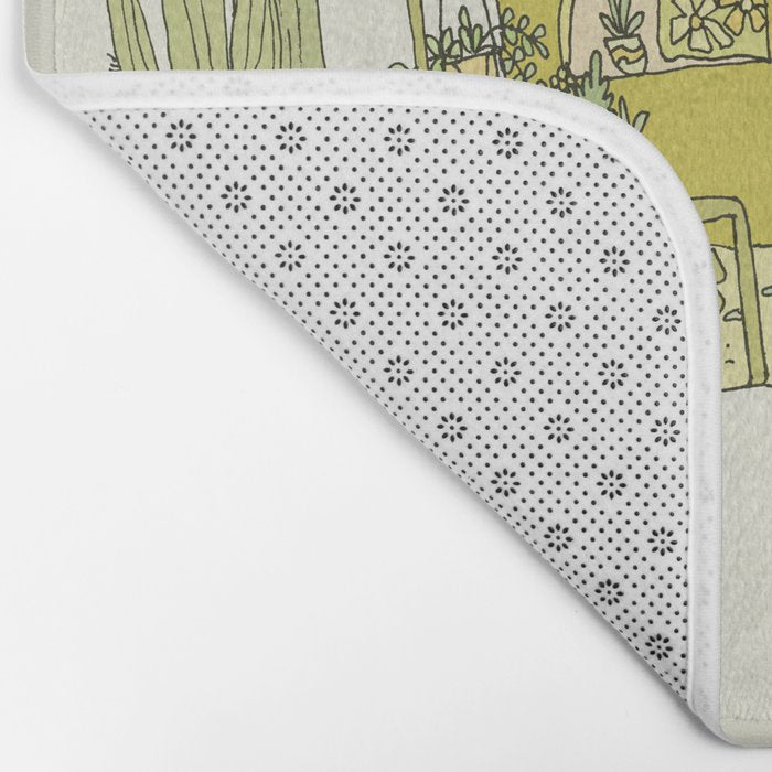 simple living costa rica pura vida // retro surf art by surfy birdy Bath Mat Gallery Image 2