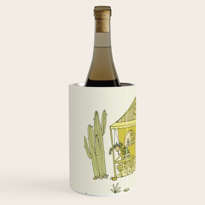 simple living costa rica pura vida // retro surf art by surfy birdy Wine Chiller Gallery Image 2