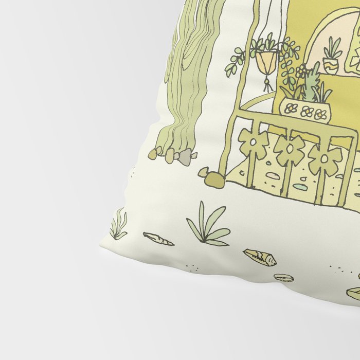 simple living costa rica pura vida // retro surf art by surfy birdy Pillow Sham Gallery Image 4
