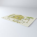 simple living costa rica pura vida // retro surf art by surfy birdy Rug Gallery Image 3
