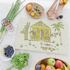 simple living costa rica pura vida // retro surf art by surfy birdy Cutting Board Gallery Image 2