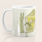 simple living costa rica pura vida // retro surf art by surfy birdy Coffee Mug Gallery Image 3