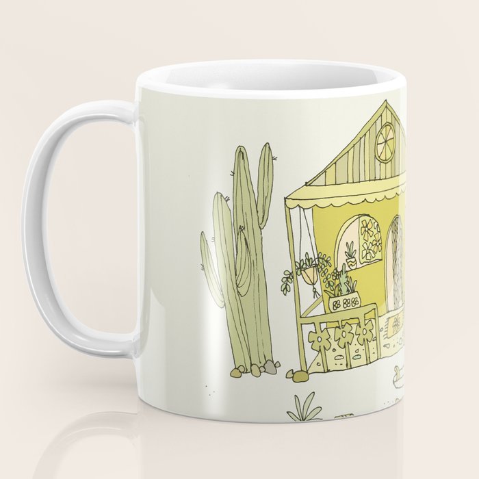 simple living costa rica pura vida // retro surf art by surfy birdy Coffee Mug Gallery Image 3