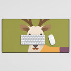 Red Deer Desk Mat Gallery Image 1