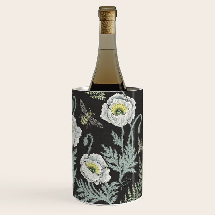 Poppies and Bees Wine Chiller Gallery Image 3