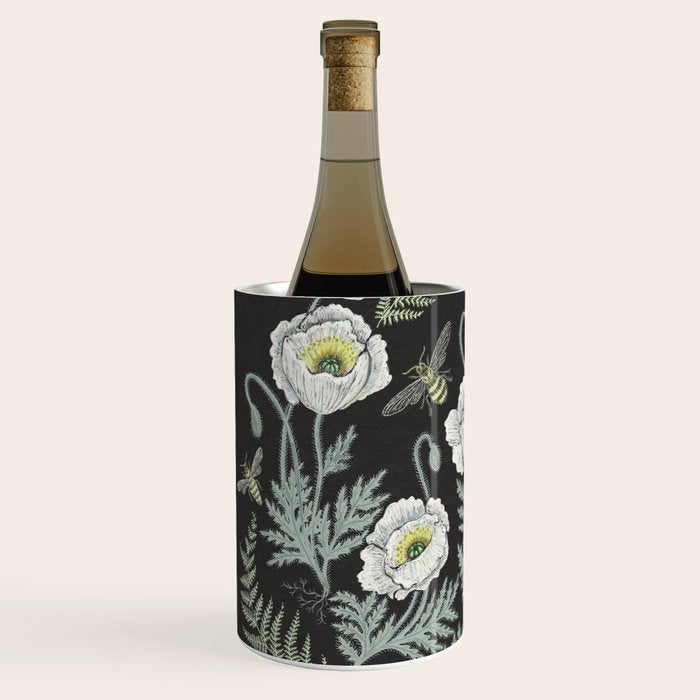 Poppies and Bees Wine Chiller Gallery Image 2