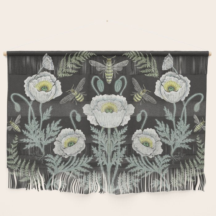 Poppies and Bees Wall Hanging Gallery Image 1