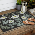 Poppies and Bees Outdoor Rug Gallery Image 2