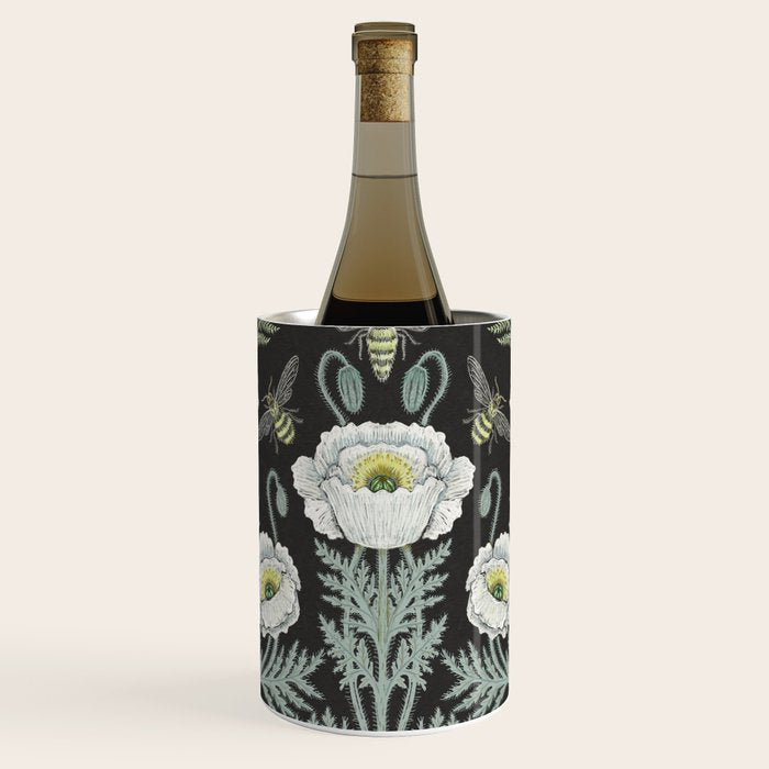 Poppies and Bees Wine Chiller Gallery Image 1