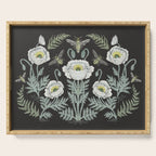 Poppies and Bees Serving Tray Gallery Image 1