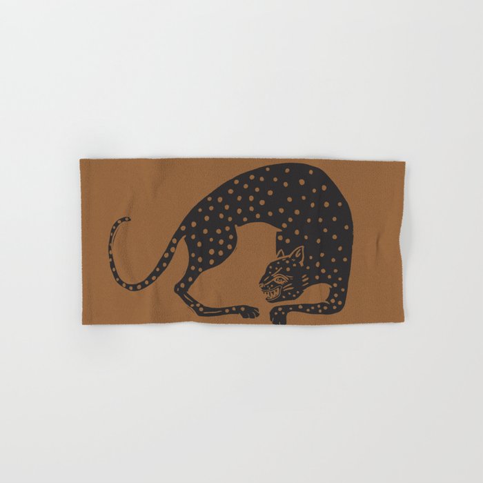 Blockprint Cheetah Bath Towel Gallery Image 1