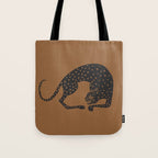 Blockprint Cheetah Tote Bag Gallery Image 1
