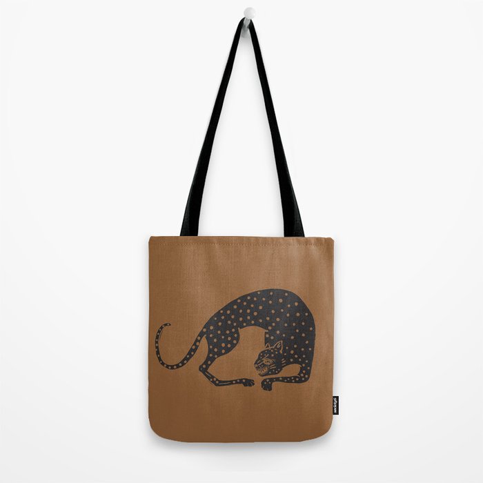 Blockprint Cheetah Tote Bag Gallery Image 2