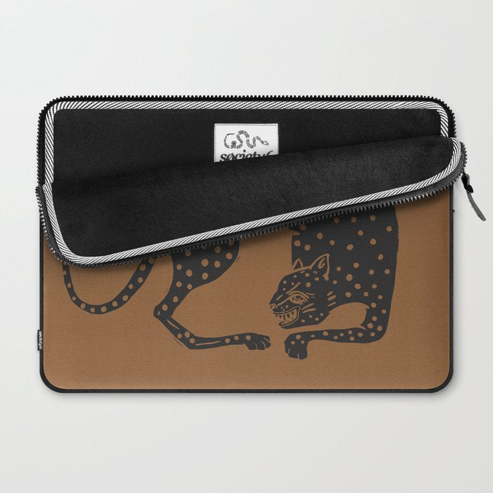 Blockprint Cheetah Laptop Sleeve Gallery Image 2