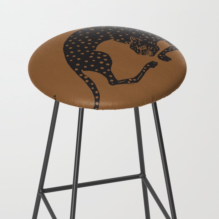 Blockprint Cheetah Stool Gallery Image 2