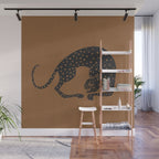Blockprint Cheetah Wall Mural Gallery Image 1