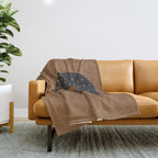 Blockprint Cheetah Throw Blanket Gallery Image 1