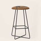Blockprint Cheetah Stool Gallery Image 1