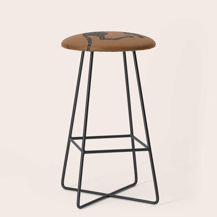 Blockprint Cheetah Stool Gallery Image 1