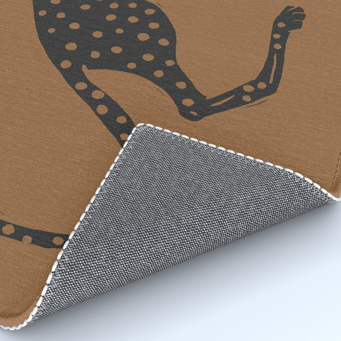 Blockprint Cheetah Rug Gallery Image 4