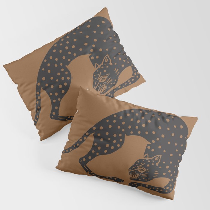 Blockprint Cheetah Pillow Sham Gallery Image 1
