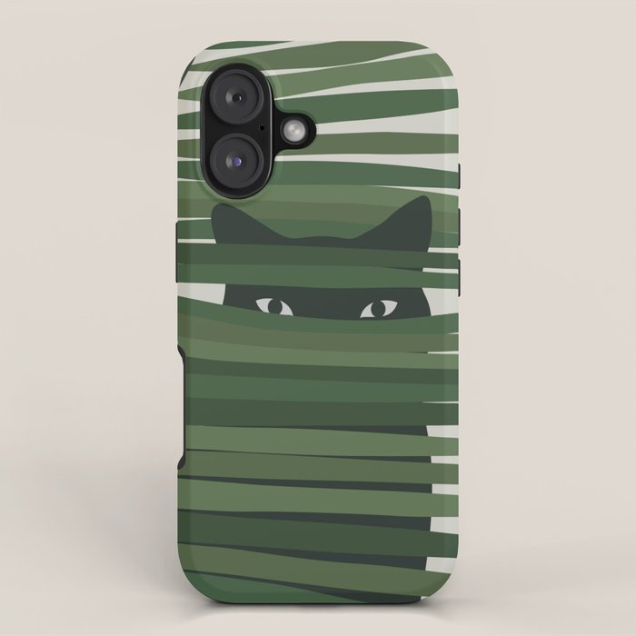 Cat and Plant 53 iPhone Case Gallery Image 1