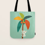 Koala on Coconut Tree Tote Bag Gallery Image 1