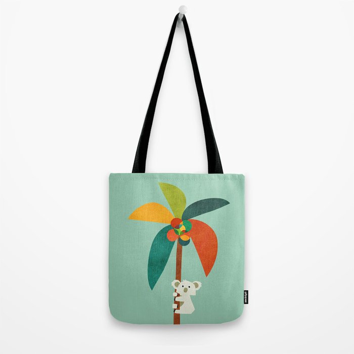 Koala on Coconut Tree Tote Bag Gallery Image 2