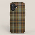 Heritage Tartan Plaid Pattern in Earth Tones with Olive, Rust iPhone Case Gallery Image 1