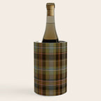Heritage Tartan Plaid Pattern in Earth Tones with Olive, Rust Wine Chiller Gallery Image 3