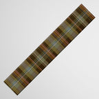 Heritage Tartan Plaid Pattern in Earth Tones with Olive, Rust Table Runner Gallery Image 3