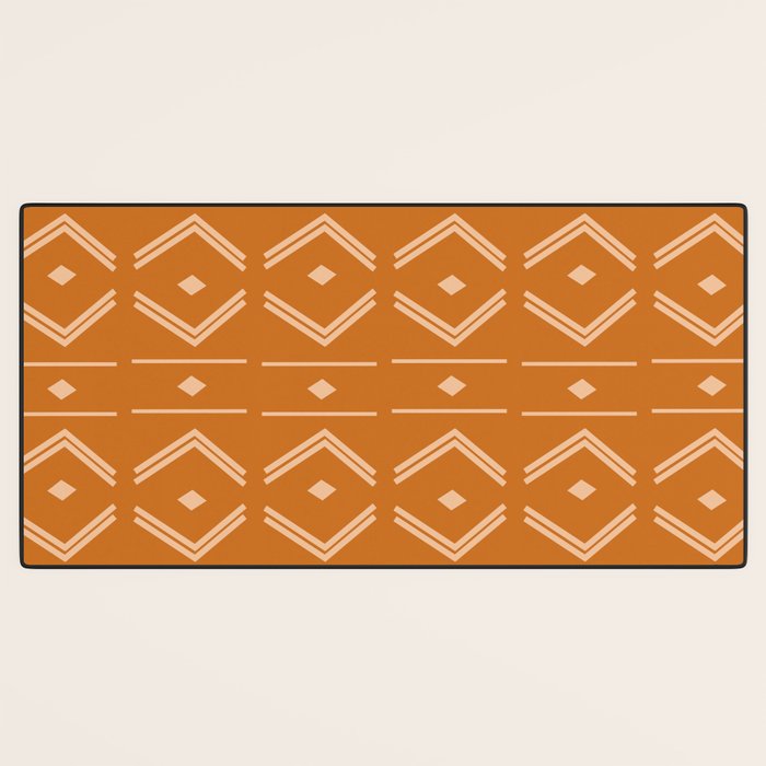 Lines in Butterscotch Desk Mat Gallery Image 3