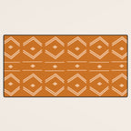 Lines in Butterscotch Desk Mat Gallery Image 3