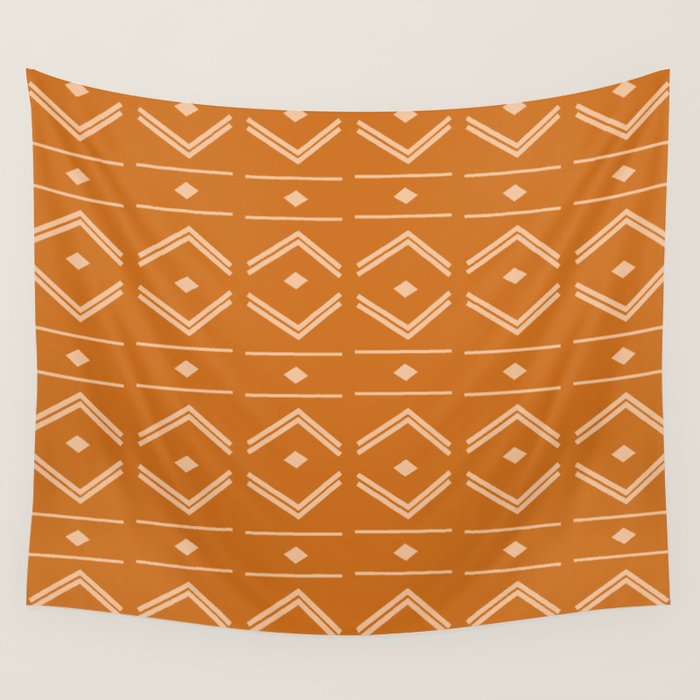 Lines in Butterscotch Wall Tapestry Gallery Image 4