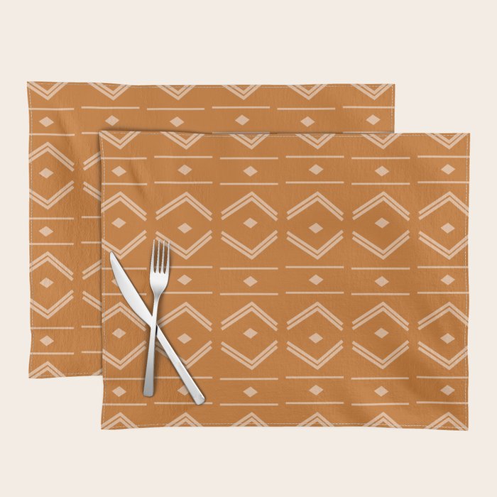 Lines in Butterscotch Placemat Gallery Image 1