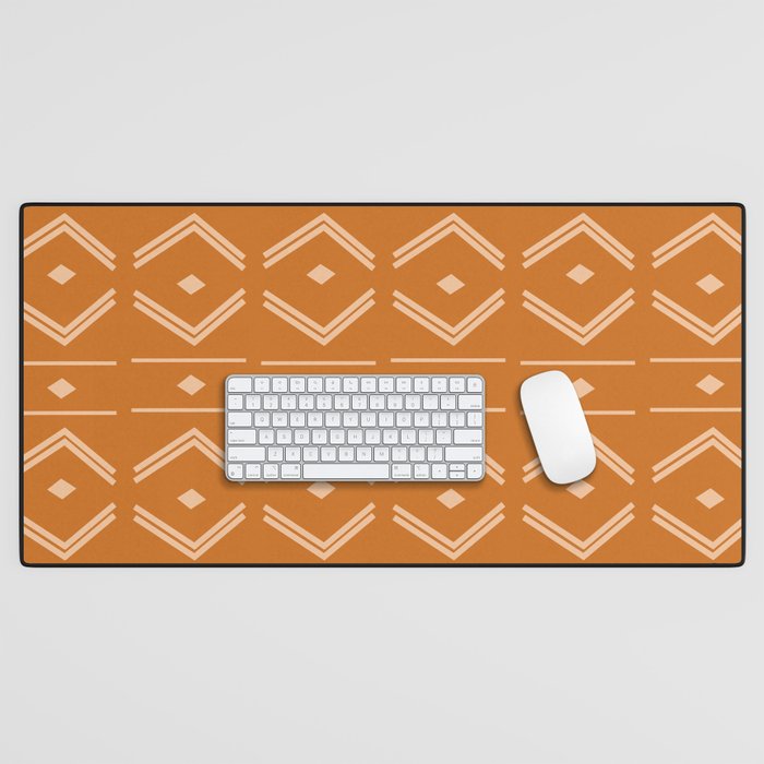 Lines in Butterscotch Desk Mat Gallery Image 1