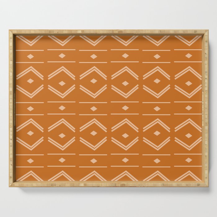 Lines in Butterscotch Serving Tray Gallery Image 1
