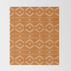Lines in Butterscotch Throw Blanket Gallery Image 2