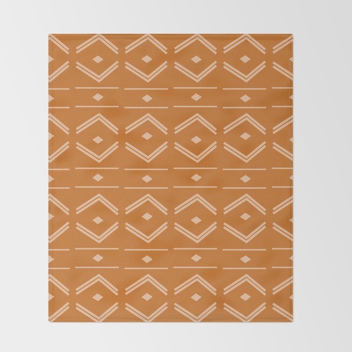 Lines in Butterscotch Throw Blanket Gallery Image 2