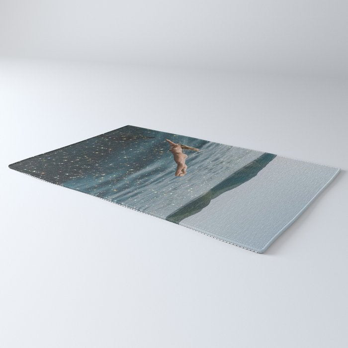 THE DIVE | summer | swim | ocean | waves | blue | summer | swim | sea | bling | shining | glitter |  Rug Gallery Image 3