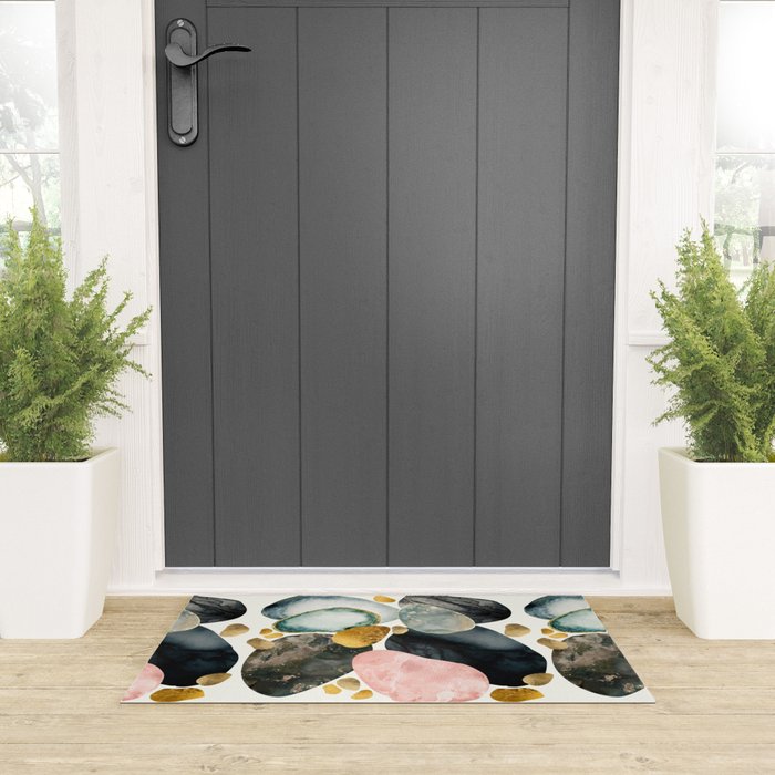 Pebble Abstract Welcome Mat Gallery Image 3