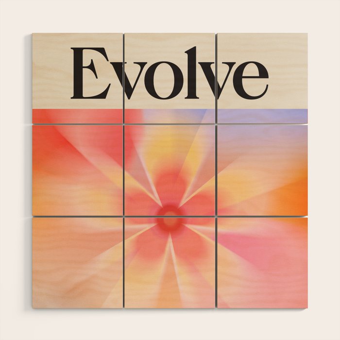 Evolve: Gradient Series 02 Wood Wall Art Gallery Image 1