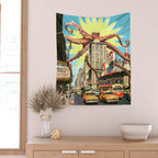 Attack of the Octopus Wall Tapestry Gallery Image 2
