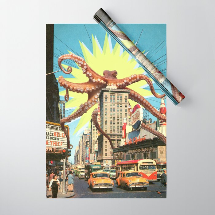 Attack of the Octopus Wrapping Paper Gallery Image 1
