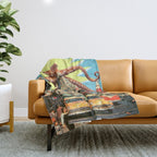 Attack of the Octopus Throw Blanket Gallery Image 1
